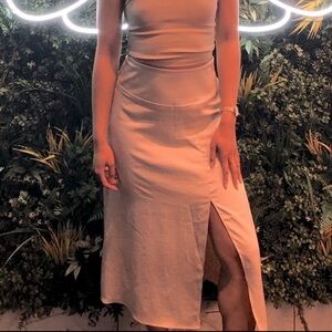 EXPRESS Side Slit MIDI Skirt